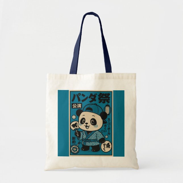 Panda nach Dark Tragetasche (Vorne)