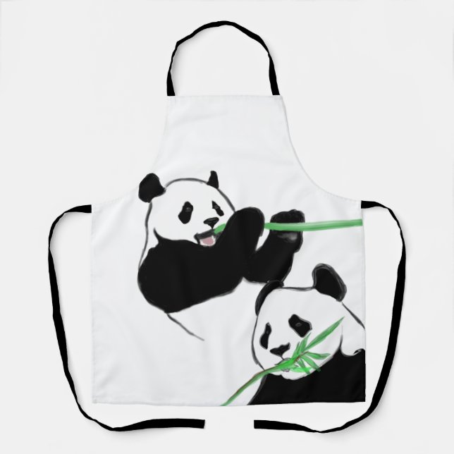Panda-Name Schürze (Vorderseite)