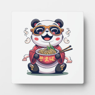 Panda-Nudeln Fotoplatte