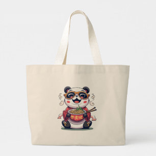 Panda-Nudeln Jumbo Stoffbeutel