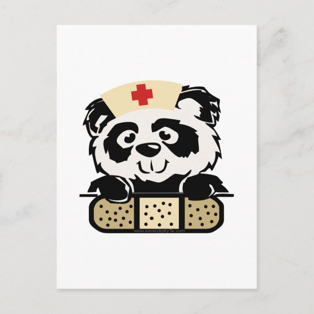 Panda Nurse Postkarte (Vorderseite)