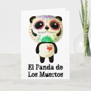 Panda of The Day of The Dead Karte
