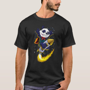 Panda on Rocket Space traurige Ästhetik Edgy Stree T-Shirt