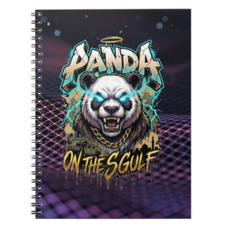 Panda on the Gulf - Edgy Urban Streetwear Graphic Notizblock