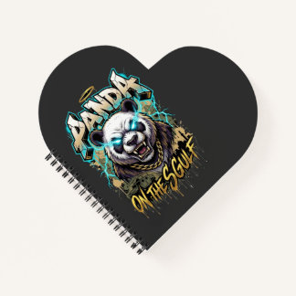 Panda on the Gulf - Edgy Urban Streetwear Graphic Notizbuch