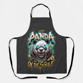 Panda on the Gulf - Edgy Urban Streetwear Graphic Schürze