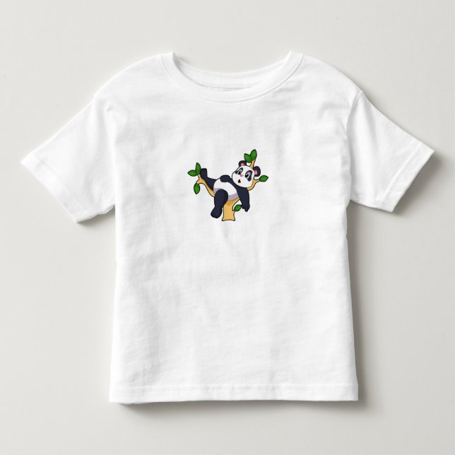Panda on Tree Kleinkind T-shirt (Vorderseite)