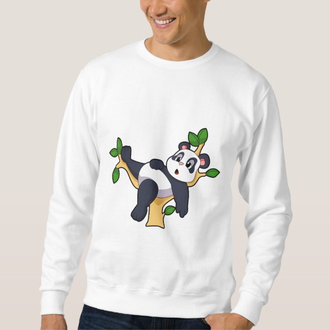 Panda on Tree Sweatshirt (Vorderseite)