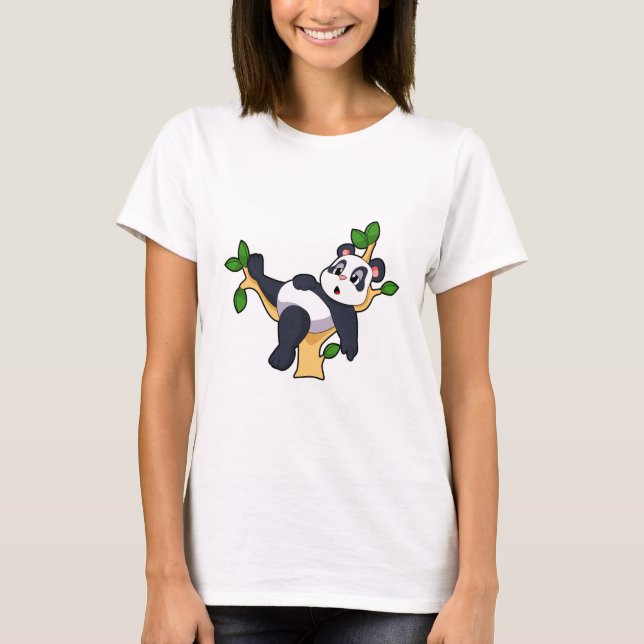 Panda on Tree T-Shirt (Vorderseite)