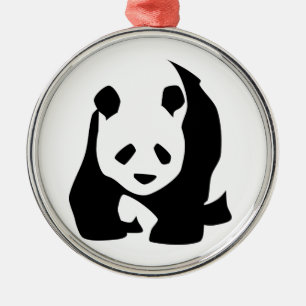 Panda Ornament Aus Metall
