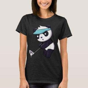 Panda Panda Golf Funny Animal Golfer Panda Bär T-Shirt