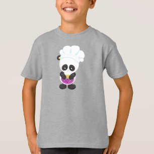 Panda, Panda, Panda mit Kuchen, Schürze T-Shirt