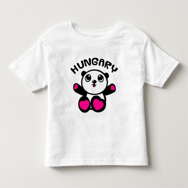 Panda-Panda Ungarn Kleinkind T-shirt (Vorderseite)