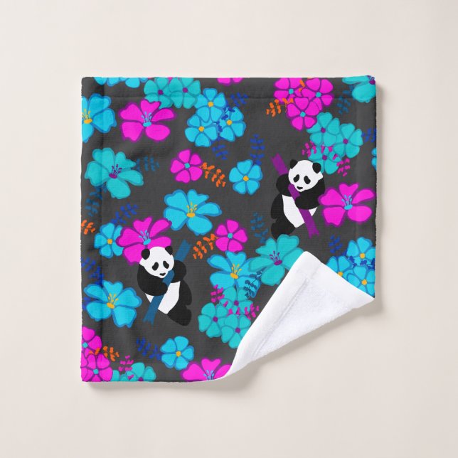Panda Paradise Bloom (Gant de toilette)