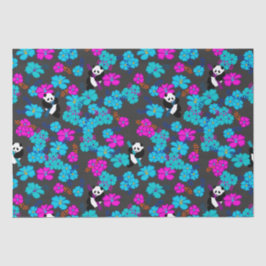 Panda Paradise Bloom Seidenpapier