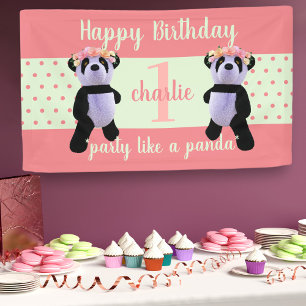 Panda Party Banner