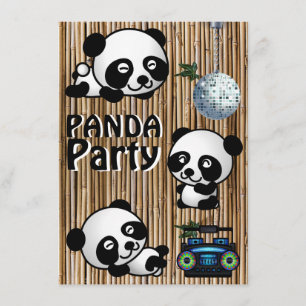 Panda-Party Einladungen