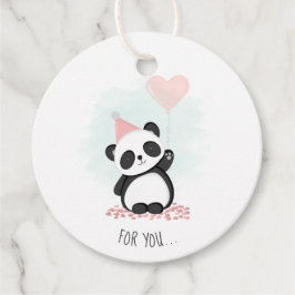 Panda Party Geschenkanhänger