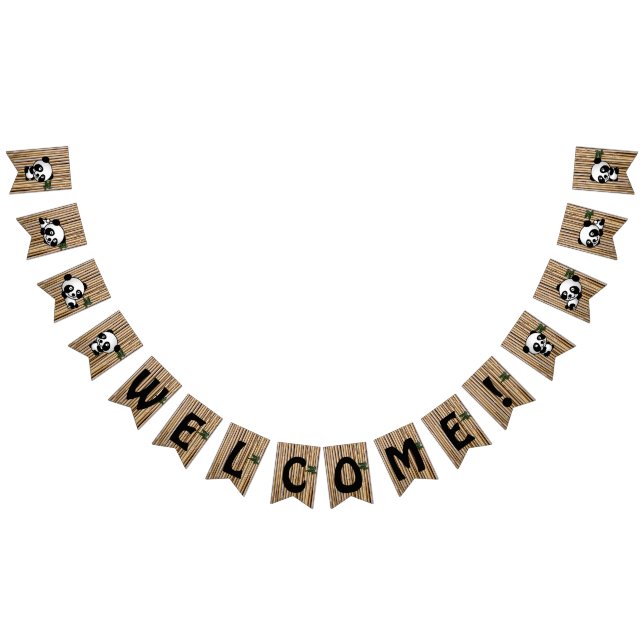 Panda Party Welcome Banner (Alle)
