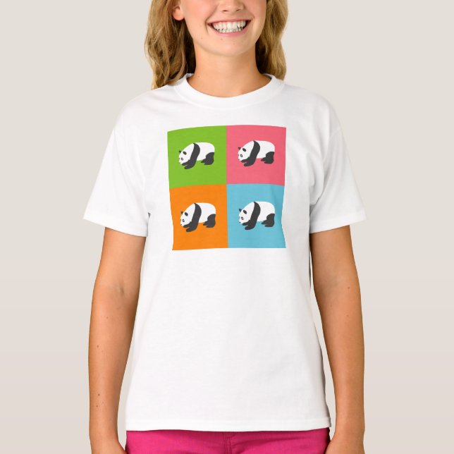 Panda Pattern T-Shirt (Vorderseite)