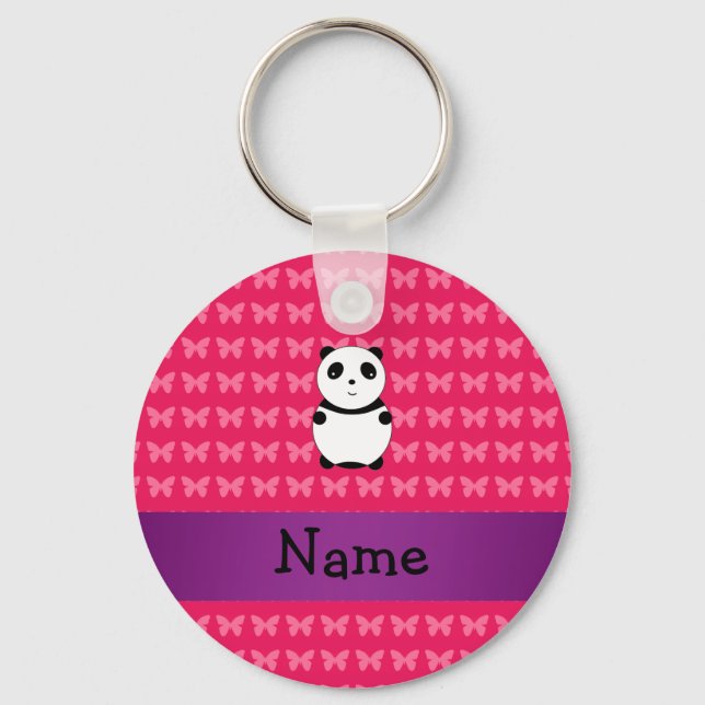 Panda personalisiert schlüsselanhänger (Vorderseite)