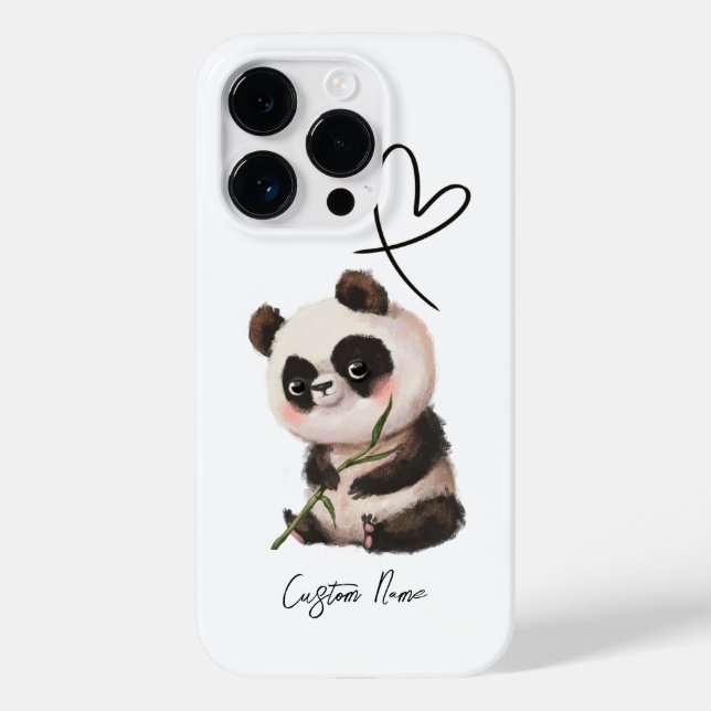 Panda Phone Case anpassen (Rückseite)