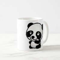 Panda photo , animaux . tasse de café