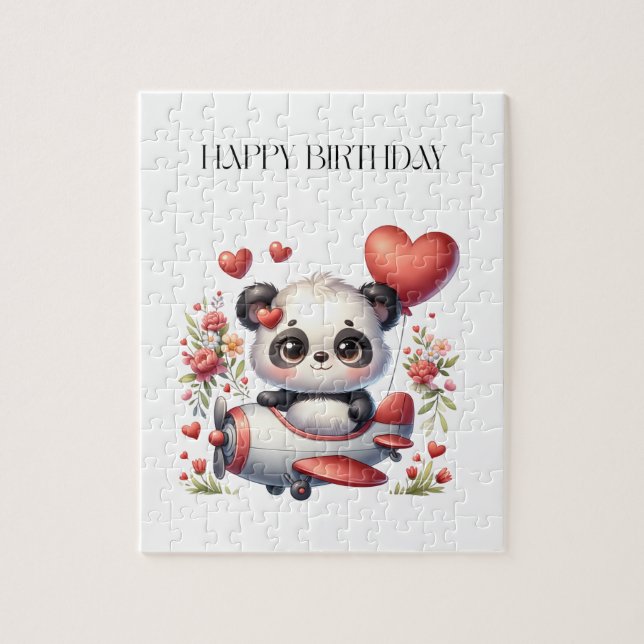 Panda-Pilot-Geburtstag (Vertikal)