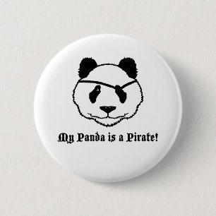 Panda Pirate Button