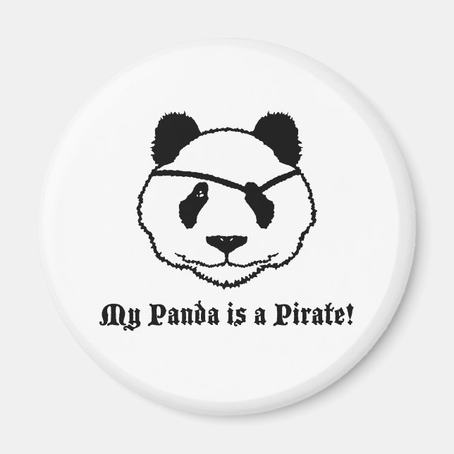 Panda Pirate Magnet (Vorne)
