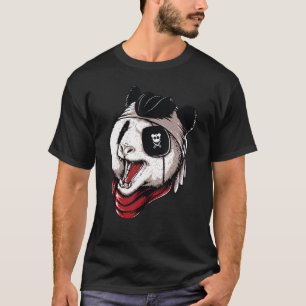 Panda Pirate Piratenflagge Flag Skull für Liebhabe T-Shirt