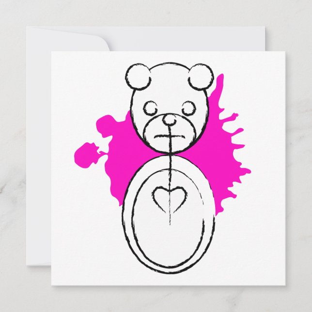 Panda-Platz Einladung (Vorderseite)