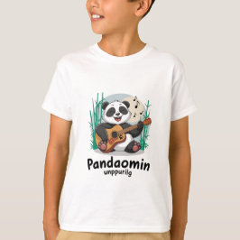 Panda Playing Guitar - Niedliche Musical Panda T-Shirt