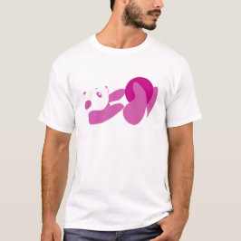 Panda Playing (Lila) T-Shirt