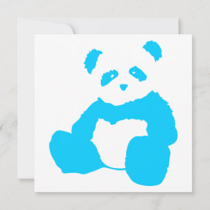 Panda-Plüsch Einladung