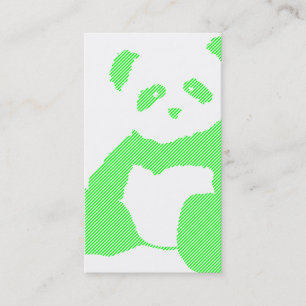 Panda-Plüschstreifen Visitenkarte