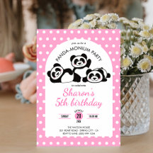Panda Polka Dot Birthday Party