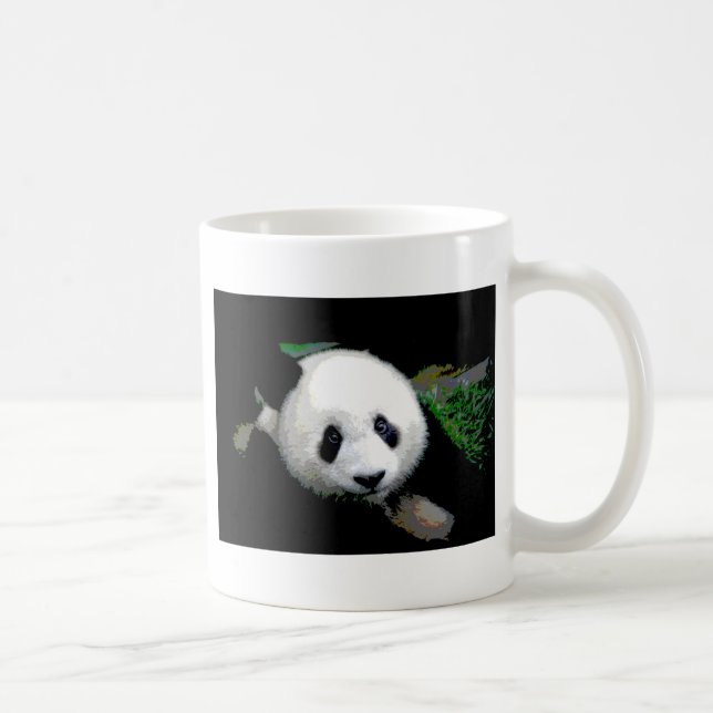 Panda Pop Art Kaffeetasse (Rechts)
