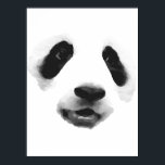 Panda Pop Art Poster<br><div class="desc">Rett Pandas - Panda Pop Art Style Image - Protect Pandas - Save the Planet</div>
