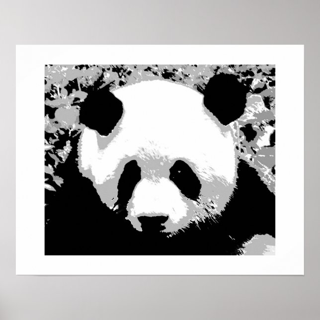 Panda Pop Art Poster Print - Panda Poster (Vorne)