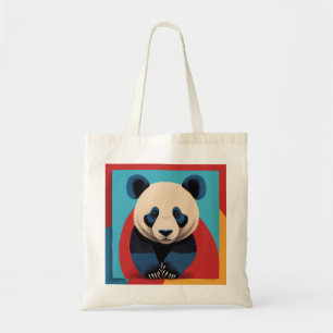 Panda Pop Art Tragetasche
