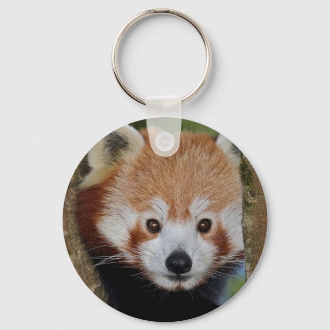 Panda Portrait Keyring Schlüsselanhänger (Vorderseite)