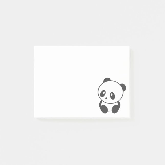 Panda Post-it Klebezettel (Vorderseite)