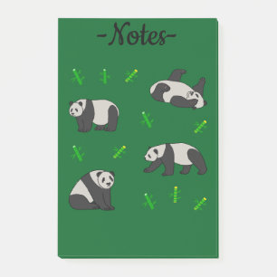 Panda Post-it Klebezettel