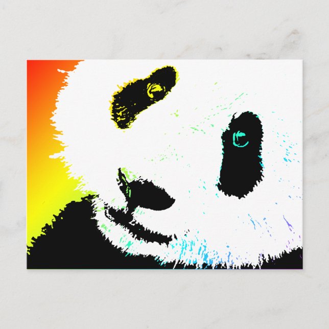 Panda. Postkarte (Vorderseite)