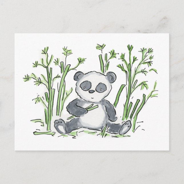 Panda Postkarte (Vorderseite)