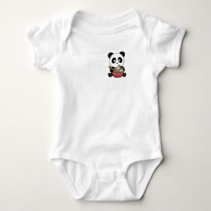 Panda Powered by Ramen Sweet Kawaii Noodle Pandas Baby Strampler