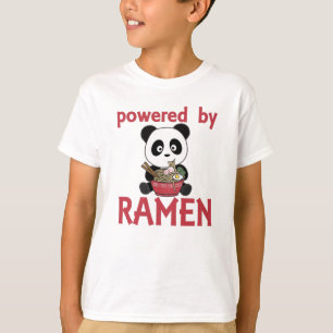 Panda Powered by Ramen Sweet Kawaii Noodle Pandas T-Shirt