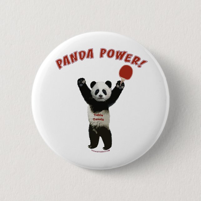 Panda-PowerPing Pong Button (Vorderseite)