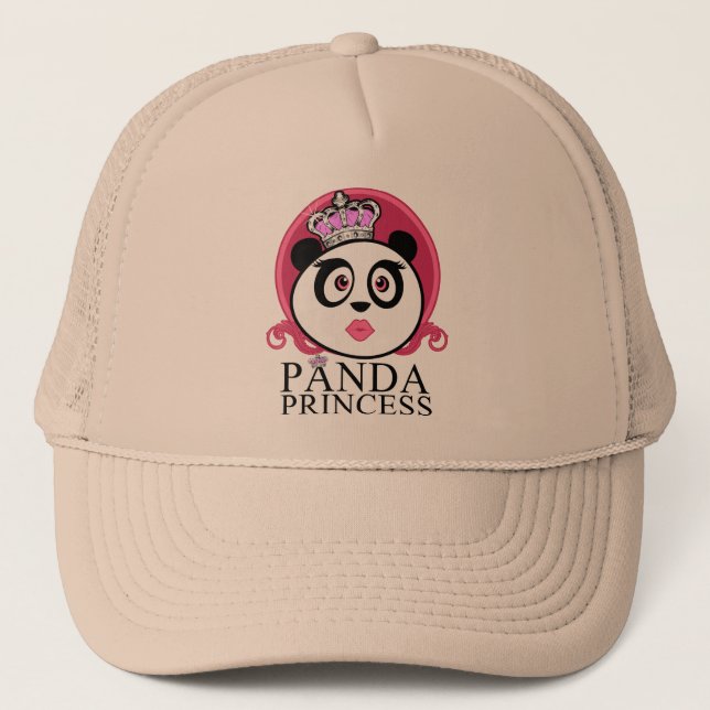 Panda Princess Truckerkappe (Vorderseite)